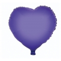 Balon foliowy "Serce", fioletowe, 18"
