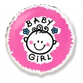 Balon foliowy 18" FX - "Baby girl" (okrągły) KK