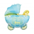 Balon foliowy WÓZEK, baby boy - 60 cm