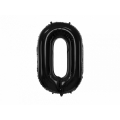 Balon foliowy Cyfra "0", 86cm, czarny