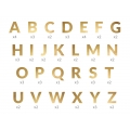 Baner Alfabet, złoty, 14cm