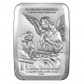 Obrazek Srebrny z Aniołem Stróżem 9x13cm