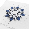 Kartka świąteczna 3D z ornamentem śnieżynki FS1057