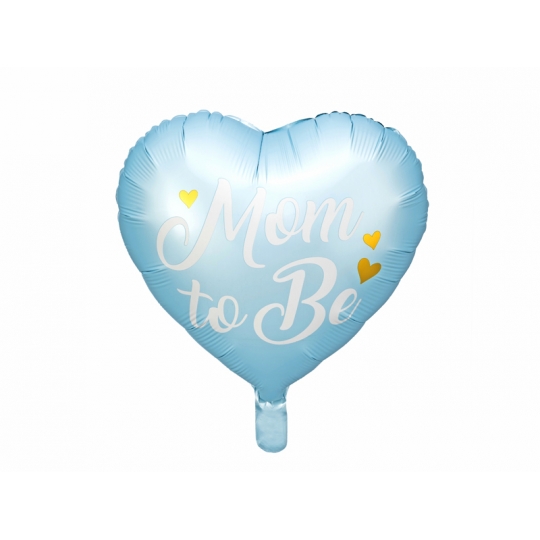Balon foliowy Mom to Be, 35cm, niebieski