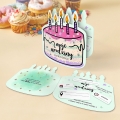 Zaproszenie urodzinowe kolorowy tort
