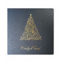 Kartka Świąteczna ze złoconą i tłoczoną choinką Fv63424