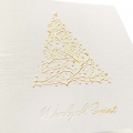 Kartka Świąteczna ze złoconą i tłoczoną choinką Fv63423