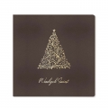 Kartka Świąteczna ze złoconą i tłoczoną choinką Fv63422