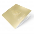 Kartka Świąteczna ze złoconą i tłoczoną choinką Fv63425