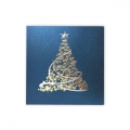 Kartka Świąteczna z gwiazdkową choinką fs1035