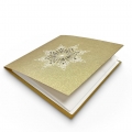 Kartka Świąteczna z graficzną śnieżynką FS1096