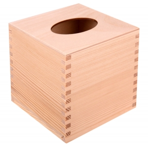 Pudełko drewniane na chusteczki
