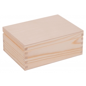 Drewniane pudełka, prostokątne — Zestaw 4w1