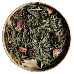 Herbata zielona z wiśnią, różą i liściem ginkgo biloba 40g