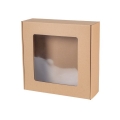 Pudełko fasonowe z okienkiem 300x300x100  mm kwadrat