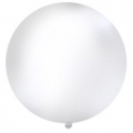 Balon 1m, okrągły, Pastel biały, 1szt.
