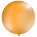 Balon 1m, okrągły, Pastel pomarańcz, 1szt.