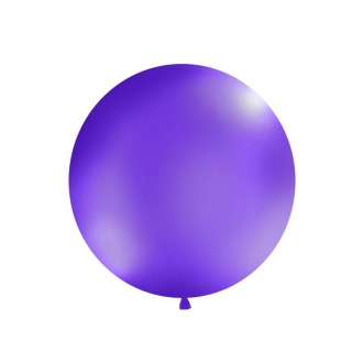 Balon 1m, okrągły, Pastel lawenda, 1szt.