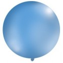 Balon 1m, okrągły, Pastel niebieski, 1szt.