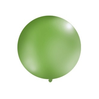Balon 1m, okrągły, Pastel zielony, 1szt.