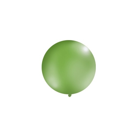 Balon 1m, okrągły, Pastel zielony, 1szt.