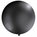 Balon 1m, okrągły, Pastel czarny, 1szt.