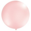Balon 1m, okrągły, Metallic j. różowy, 1szt.