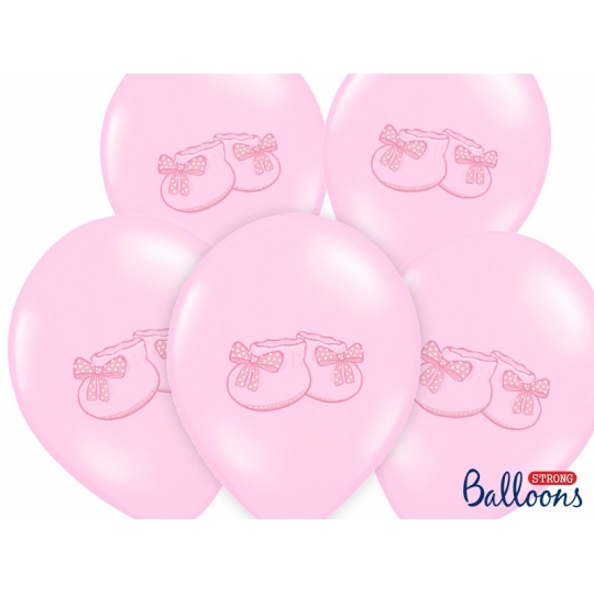 Balony 30cm, Bucik, Pastel Baby Pink, 50szt.
