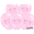 Balony 30cm, Bucik, Pastel Baby Pink, 6szt.